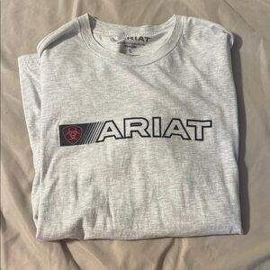Ariat Men's Light Gray Logo Tee